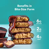 ALOHA Organic Plant Based Protein Bar MINIS | Almond Butter Cup | GLP-1 Friendly, 20 Count, 24g Bars | Vegan, Low Sugar, Gluten Free, Low Carb