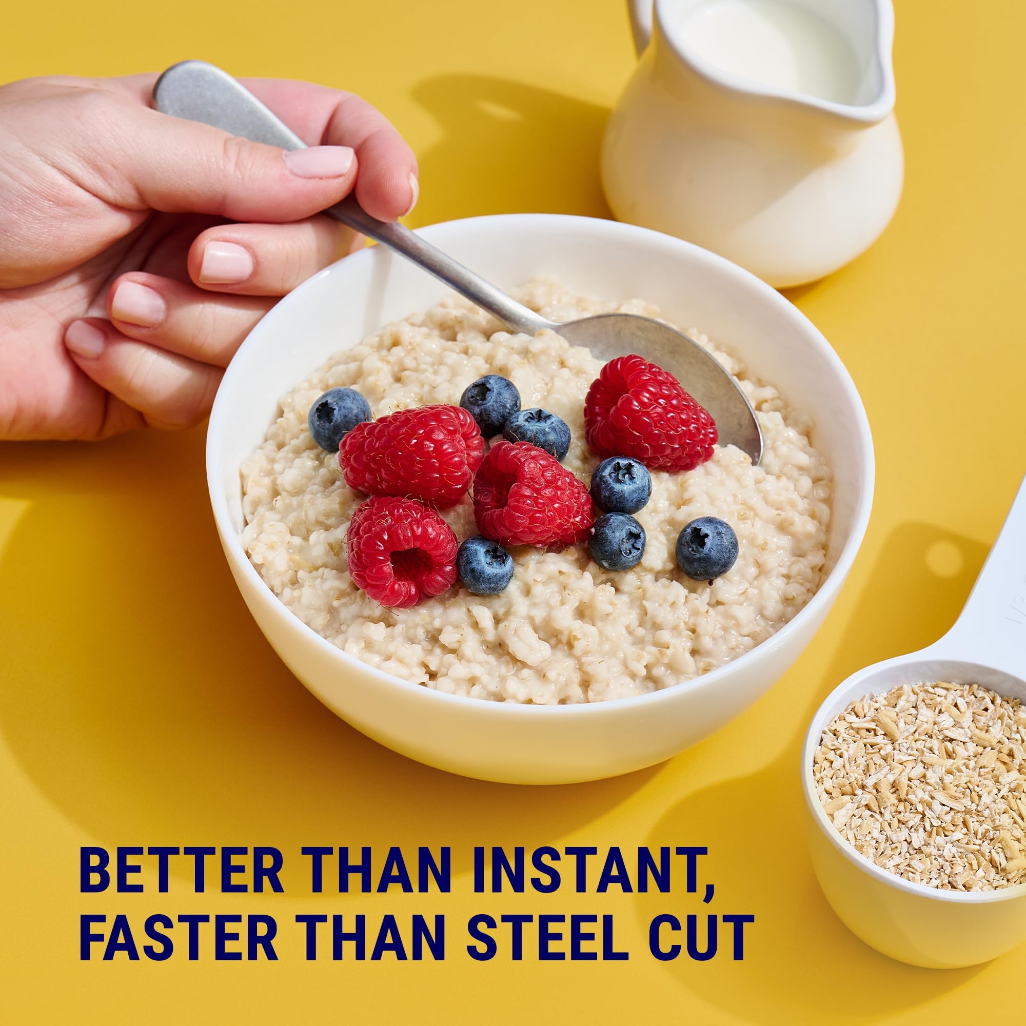 Coach's Oats Whole Grain Oatmeal 3 lbs (48 oz) | Quick-Cooking, Steel Cut Texture and Heart-Healthy | Enjoy the Perfect Start to Your Day