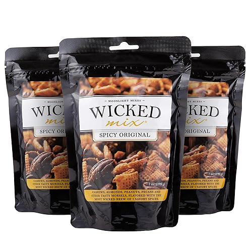 Wicked Mix Snack Mix with Mixed Nuts - Sweet and Salty Snacks Trail Mix Snack Packs with Almonds, Cashews, Pretzels, Pecans - Healthy Snacks Zero