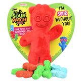 Sour Patch Kids Valentines Gift Box, Assorted Fruit Flavored Marshmallow Candies, Plush Accessory Included, 3.53 Ounces
