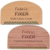 Cashmere Pill Remover Comb & Multi Fabric Shaver Depilling Sweater Fuzz Comb Set (Cedar & Beech Wood) Wool Pilling Remover for Delicate Clothing