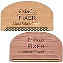 Cashmere Pill Remover Comb & Multi Fabric Shaver Depilling Sweater Fuzz Comb Set (Cedar & Beech Wood) Wool Pilling Remover for Delicate Clothing