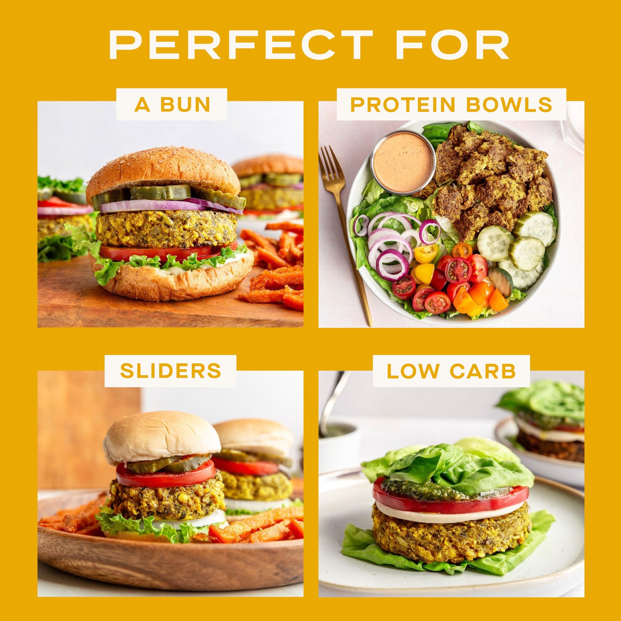 Abbot', Veggie Burger Garlic Herb, 8 Ounce