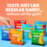 Shameless Snacks Candy Carnival - Sour Candy & Fruit Snacks, Gummy Candy Variety Pack, Strawberry Orange Mango Cola, Keto Snacks 3g Sugar Gluten Free