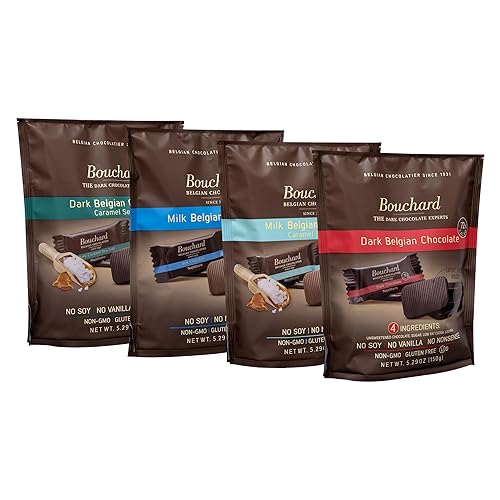 Bouchard Chocolate Mini Bags (4 Pack, Variety)