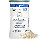 Great River Organic Milling Organic Einkorn Flour | Ancient Whole Wheat Flour | Non-GMO, Kosher, High-Protein | Nutrient-Rich, Healthier All-Purpose