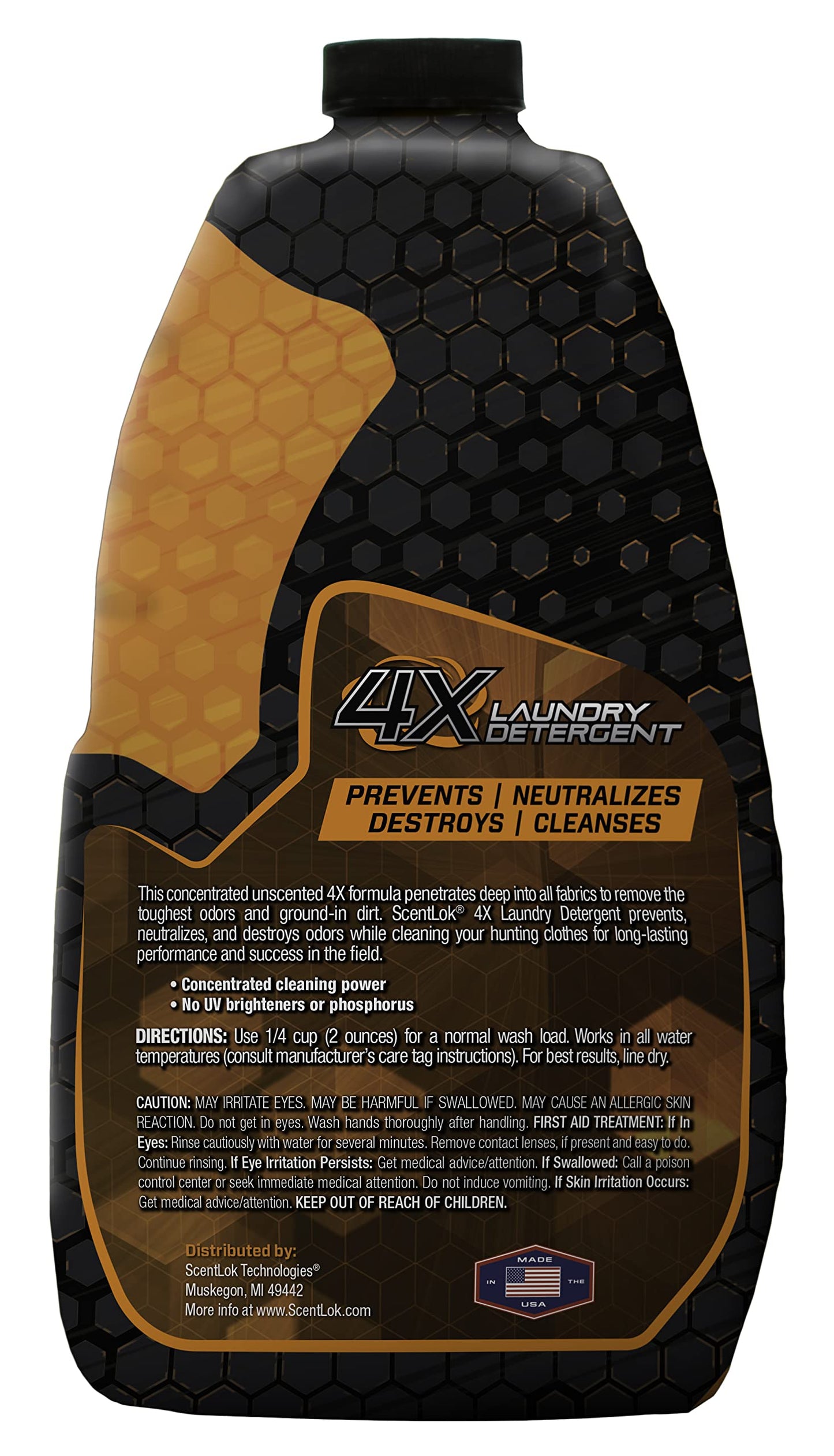 ScentLok Liquid Alloy Laundry Detergent - Fragrance and UV Brightener Free (32oz)