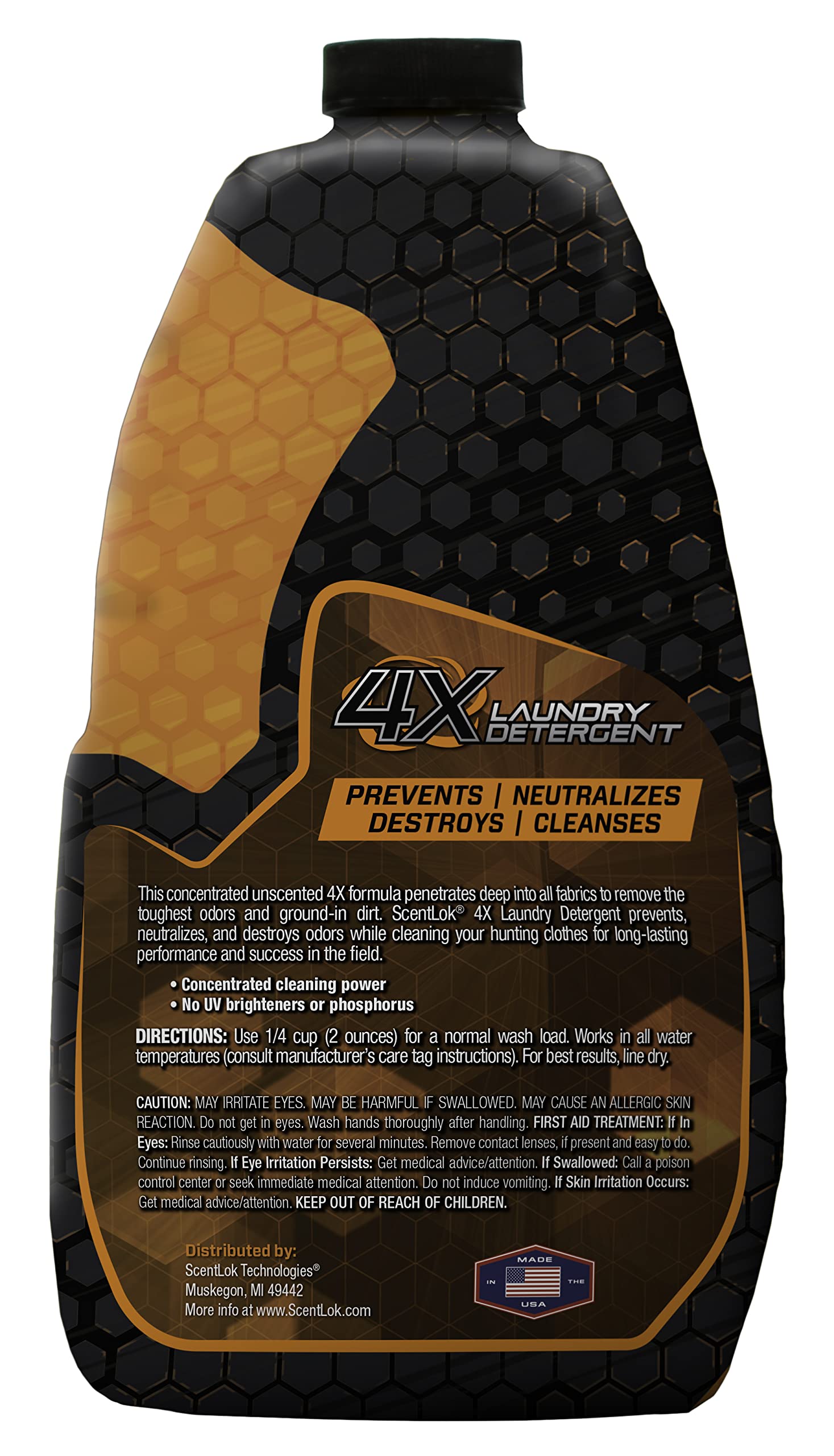 ScentLok Liquid Alloy Laundry Detergent - Fragrance and UV Brightener Free (32oz)