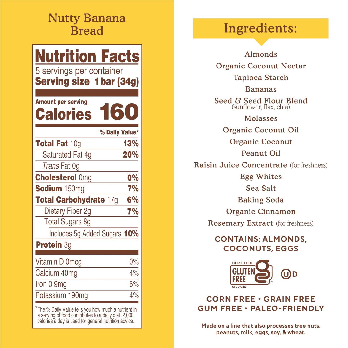 Snacks Variety Pack, Nutty Banana Bread, Spiced Carrot Cake Variety Pack, Simple Mills Bars, Low-Calorie Snacks, 5 Count (Pack of 3)