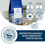 JA Coffee - 100% Jamaica Blue Mountain Coffee, Medium Roast, Whole Beans - Premium Arabica, Bag of 454 grams (1 Pound - 16 ounces)