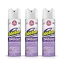 OdoBan Ready-to-Use 360-Degree Continuous Spray Disinfectant and Harsh Aroma Eliminator, Fabric and Air Freshener, 3 Pack, 14.6 Ounces Each, Lavender