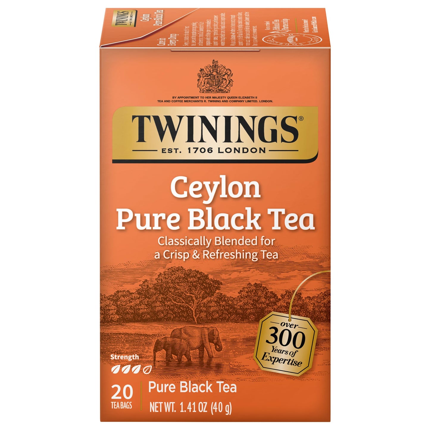 Twinings of London Ceylon Orange Pekoe Tea (Box of 20)