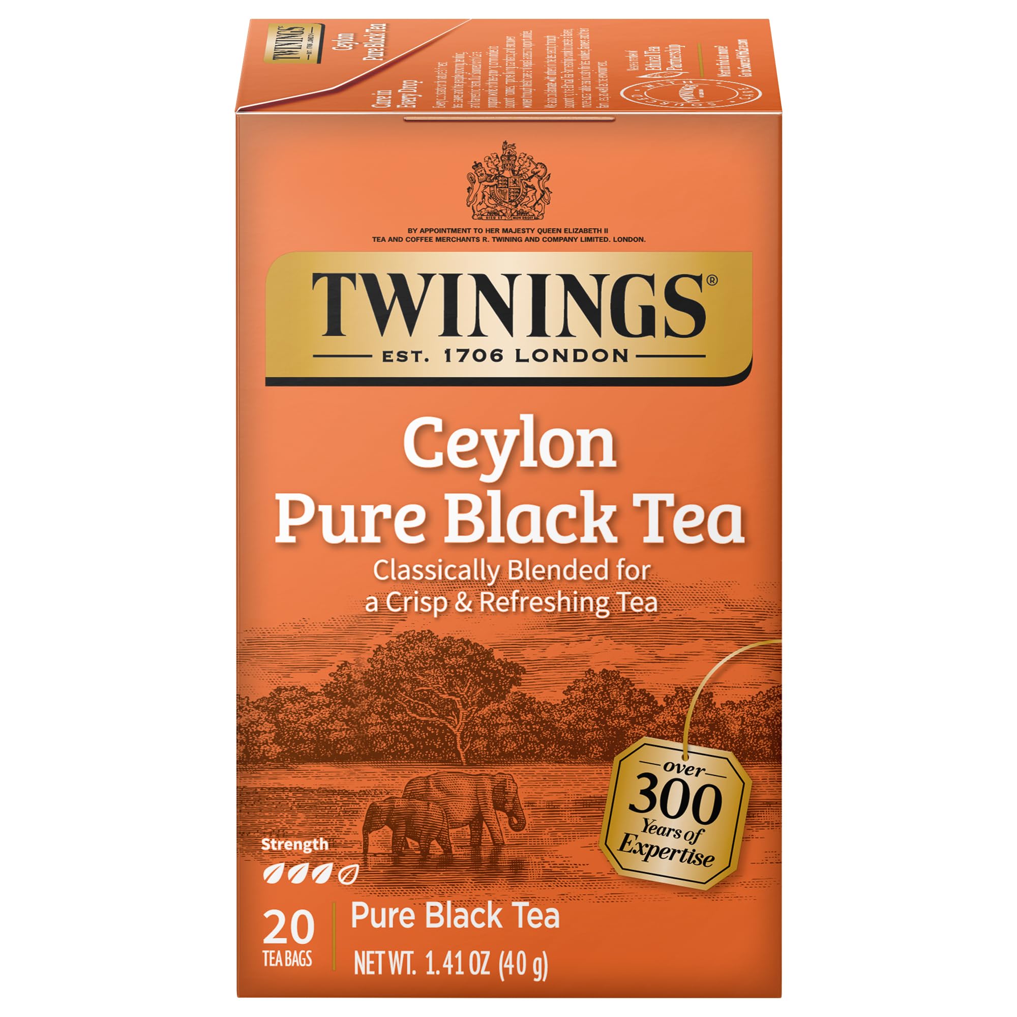 Twinings of London Ceylon Orange Pekoe Tea (Box of 20)