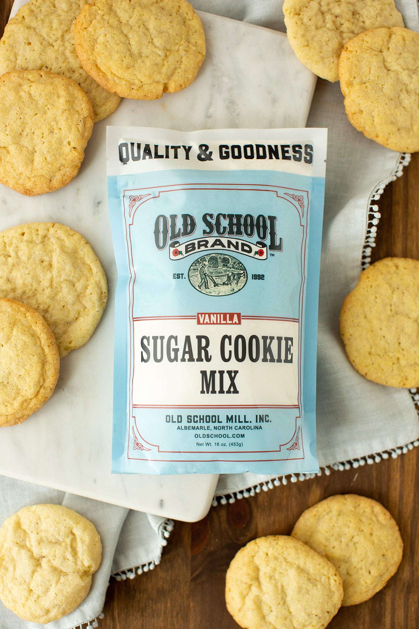 Old School Brand Sugar Cookie Mix - 16 oz Package - Great For Holiday and Year Round Baking! YUM!