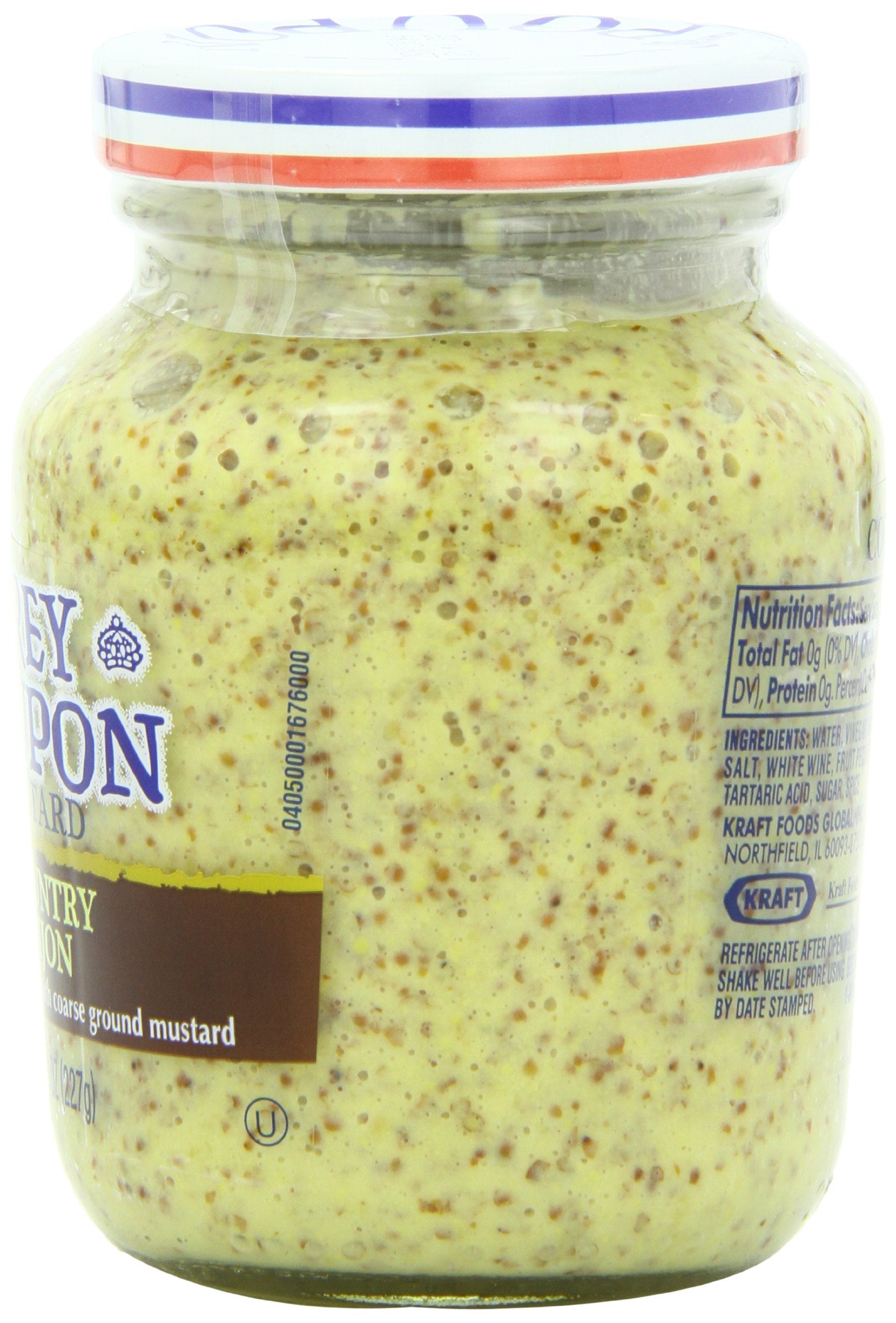 COUNTRY TIME Grey Poupon Country Dijon Mustard (8 oz Jar) (00054400000405)