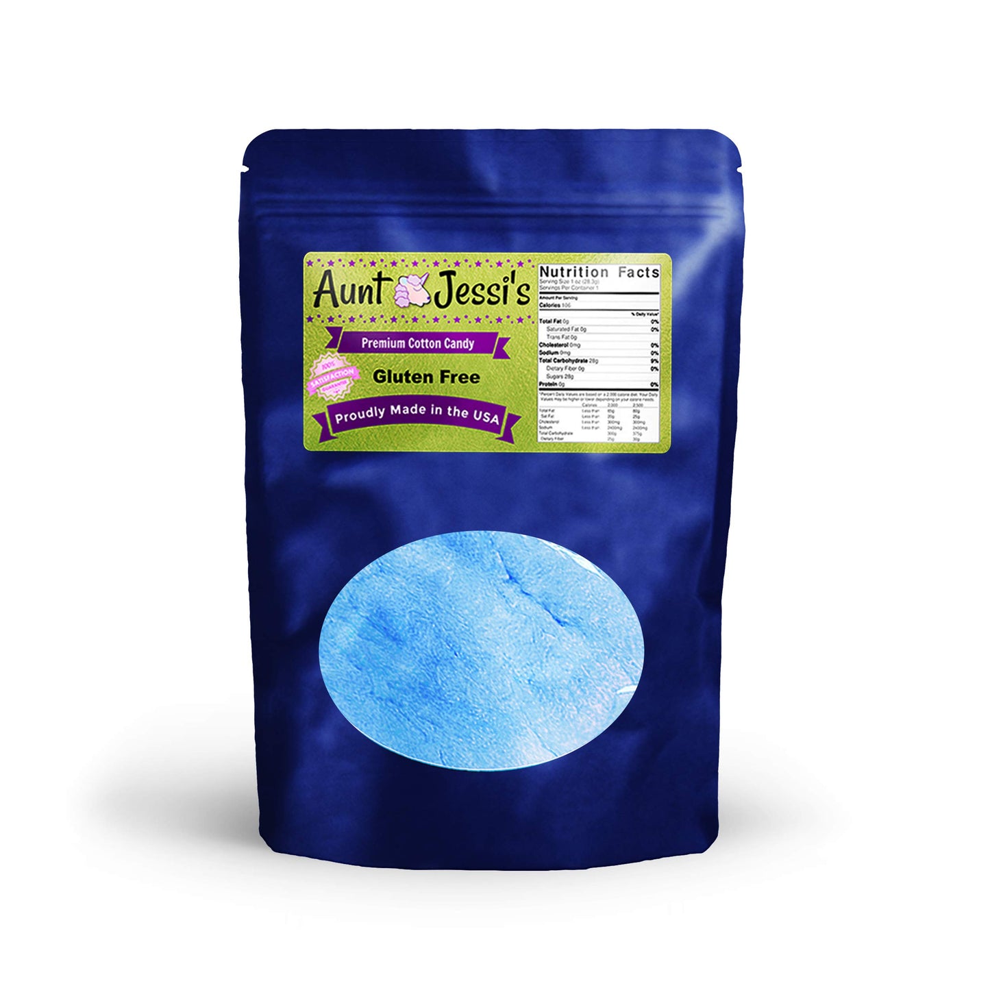 Unicorn Sharts Cotton Candy - Novelty Dabbing Unicorn Candy for Teens - Gluten-free cotton candy, blue