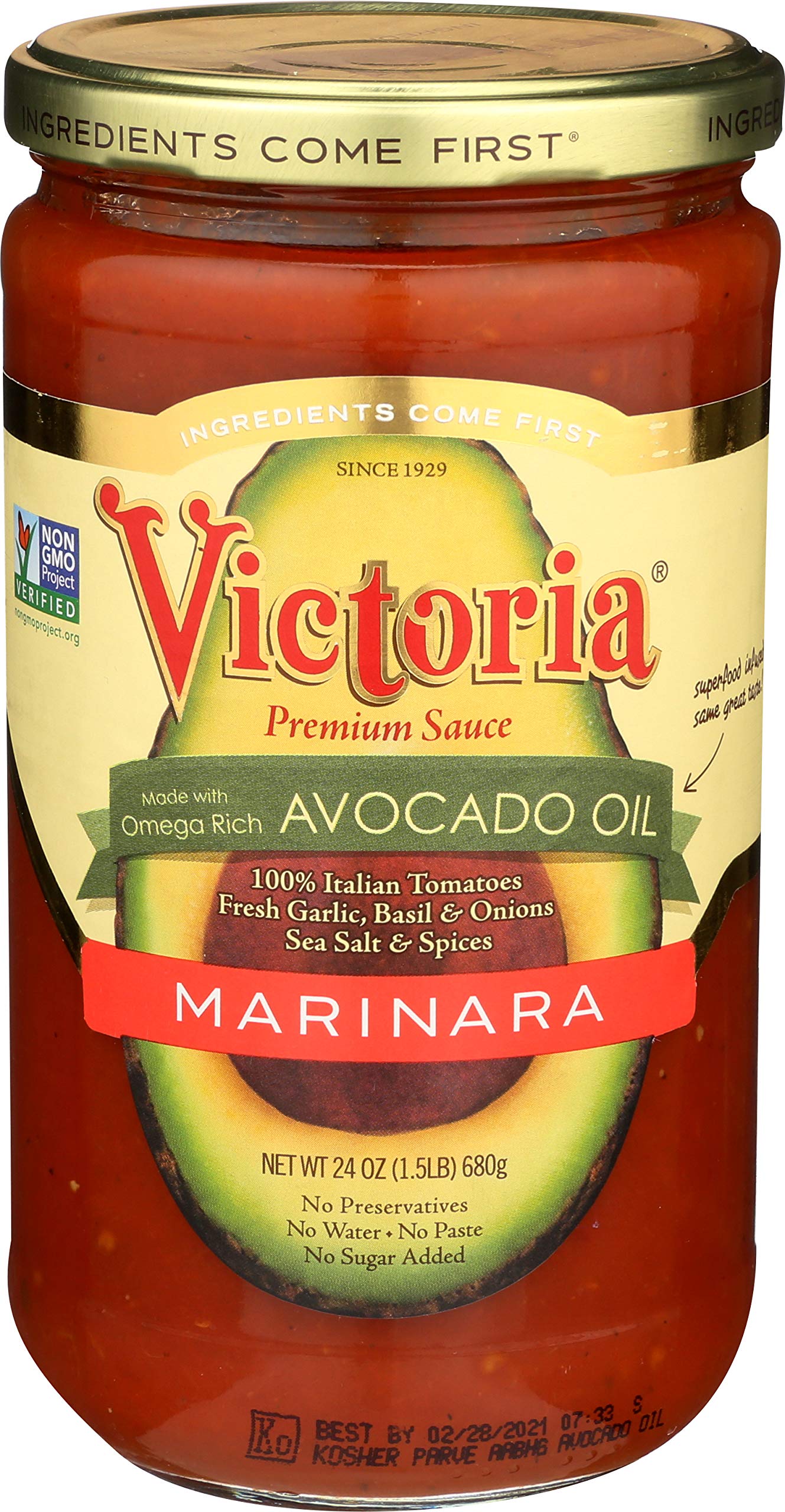 VICTORIA SAUCE MARINARA AVCDO OIL 24OZ