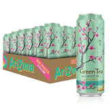 AriZona Green Tea with Ginseng and Honey - Big Can, 22 Fl Oz (Pack of 24)