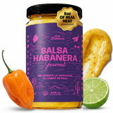Habanero Hot Sauce - Authentic Mexican Style, Medium-High Heat, Small Batch Artisan Salsa, 100% Natural, No Preservatives, 8 oz