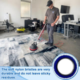 Commercial 237058 Nylon Carpet Polypropylene Scrub Orbiter Brush, 12" Diameter, for ORB550MC Orbiter Floor Machine, Blue
