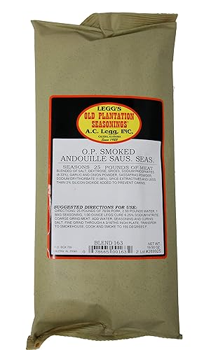 A.C. Legg's - OP Smoked Andouille Sausage Seasoning for 25 Pounds, 19.5 Ounce - with Cure