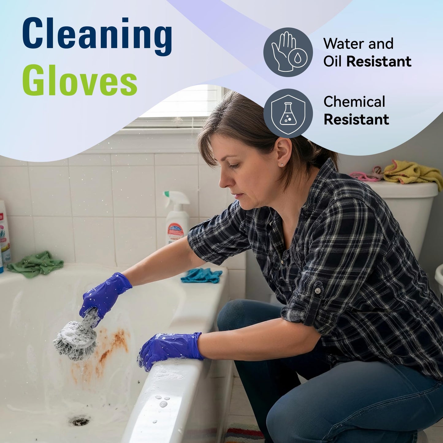 SWIFTLITE Disposable Nitrile Gloves, Food Safe, Latex-Free Powder-Free, Kitchen Rubber Gloves for Cooking, Cleaning and Food Prep (Medium, 300)