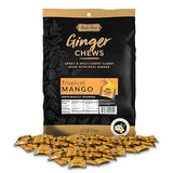 Bali's Best Ginger Chews, Tropical Mango Flavor, 250 Pieces, 2.2 Lb Bag, Individually Wrapped Soft Candy, Made with 100% Real Ginger, Digestive Health