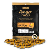Bali's Best Ginger Chews, Tropical Mango Flavor, 250 Pieces, 2.2 Lb Bag, Individually Wrapped Soft Candy, Made with 100% Real Ginger, Digestive Health