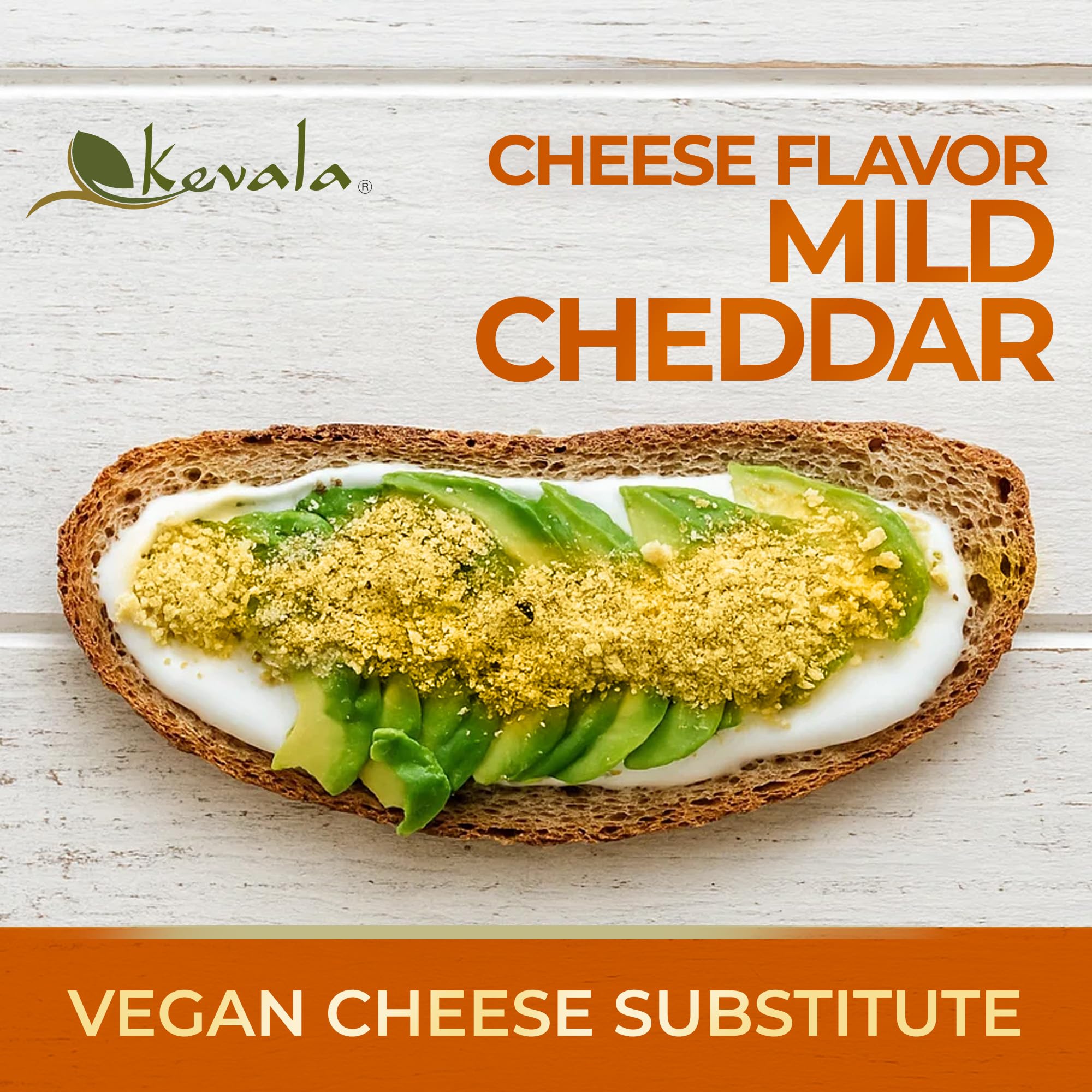 Kevala Nutritional Yeast Large Flake - Fortified Yeast with Extra Vitamin B, Vegan Parmesan Cheese Substitute, Seasoning for Salads and Snacks, Great