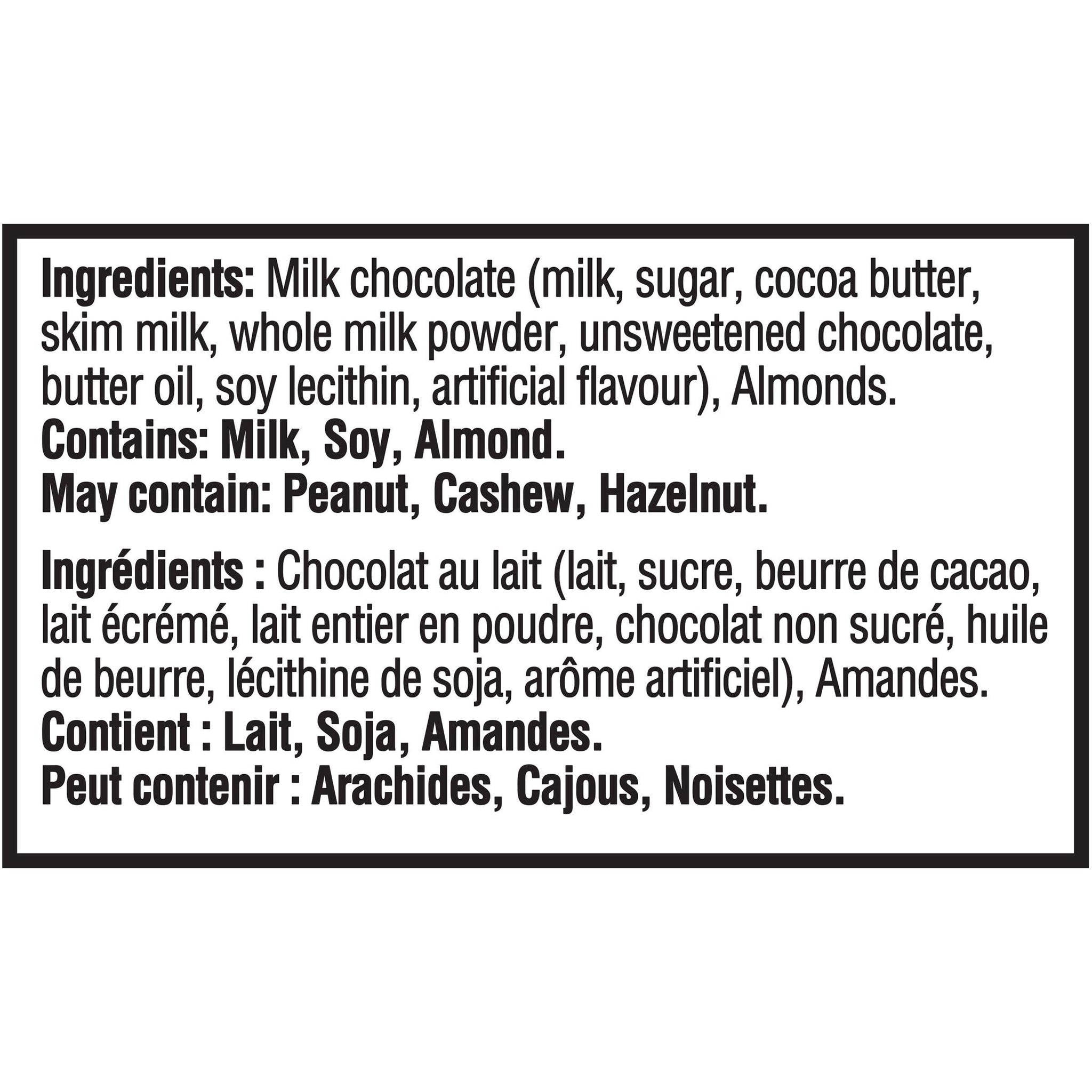 , Dairy Milk Almond, Chocolate Bar, 100g/3.5oz
