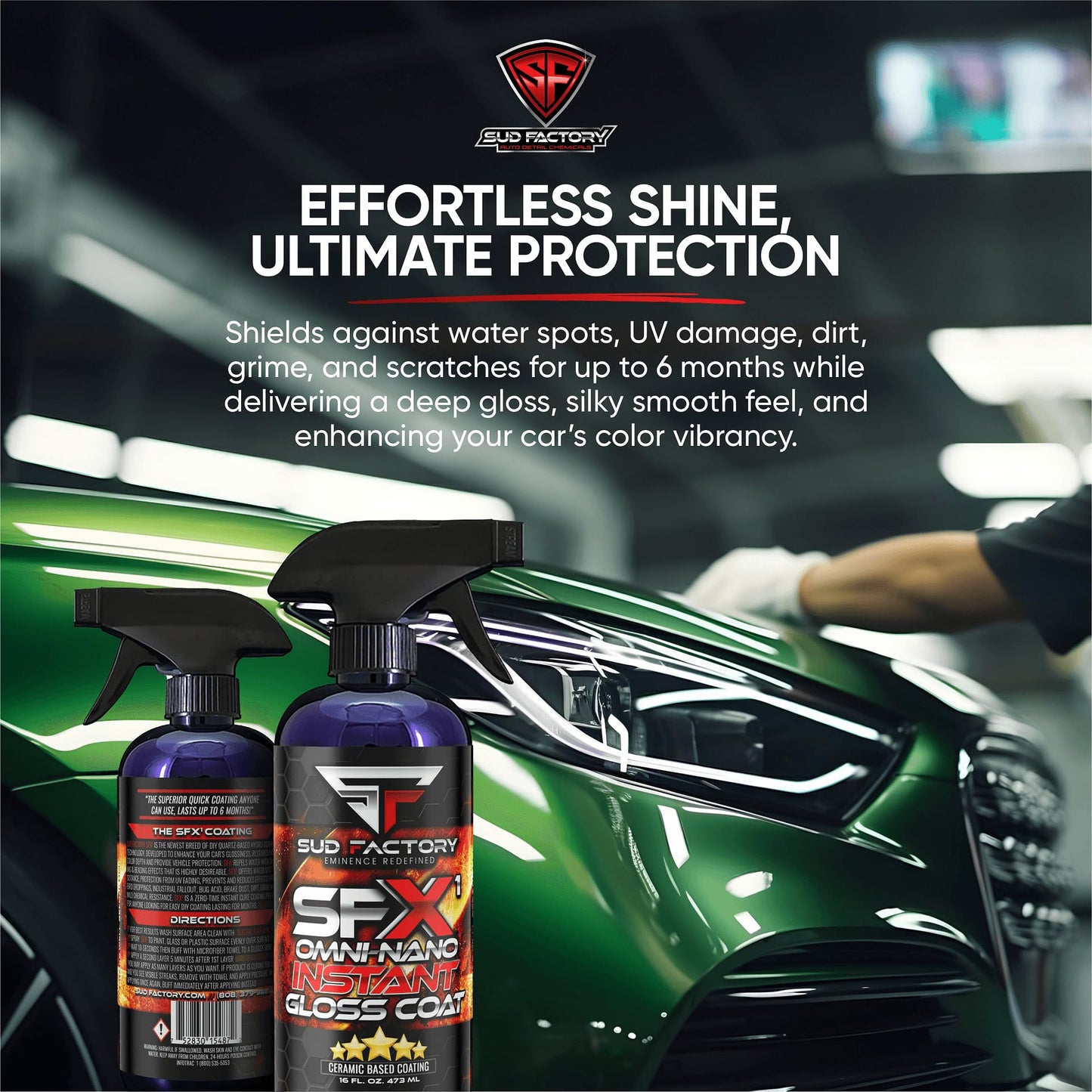 Sud Factory Ultimate Upgraded Paint, Glass Water Spot & Stain Removers Plus Protection Coating for Cars, Homes & Boats Bundle Of 3
