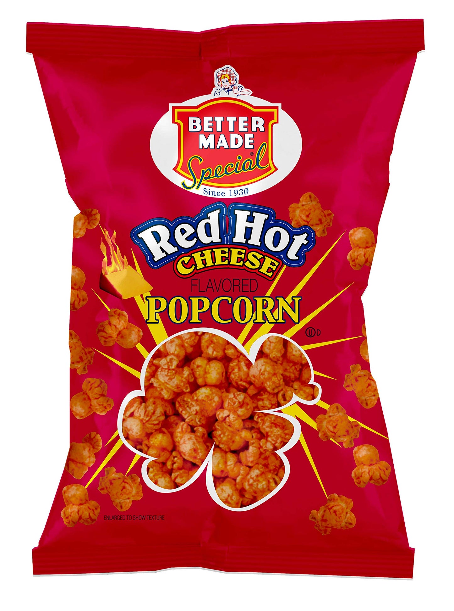 BetterMade Special Flavored Popcorn .625oz Bags (100 Pack) (RED HOT CHEESE)