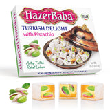 HazerBaba Turkish Delight Pistachio Candy, 4.4oz (Pack of 1), Lokum