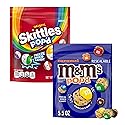 ASSORTIT X SKITTLES & M&M’S COLLAB Freeze Dried Candy 2 Pack Crunchy Airy Skittles POPD and M&M’s POP’d Caramel Snack Assortment 5.5 oz Bags
