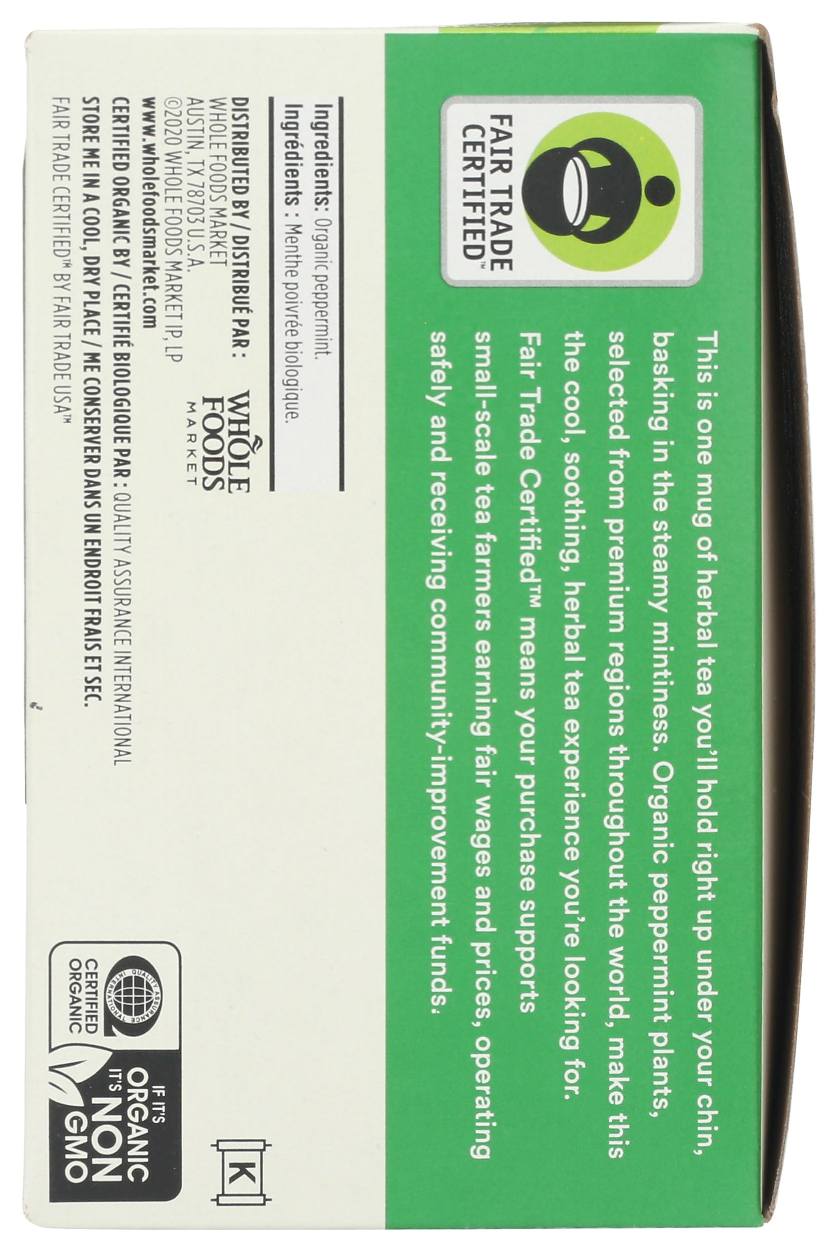365 Everyday Value, Organic Peppermint Tea (40 Bags), 1.9 Ounce (pack of 12)