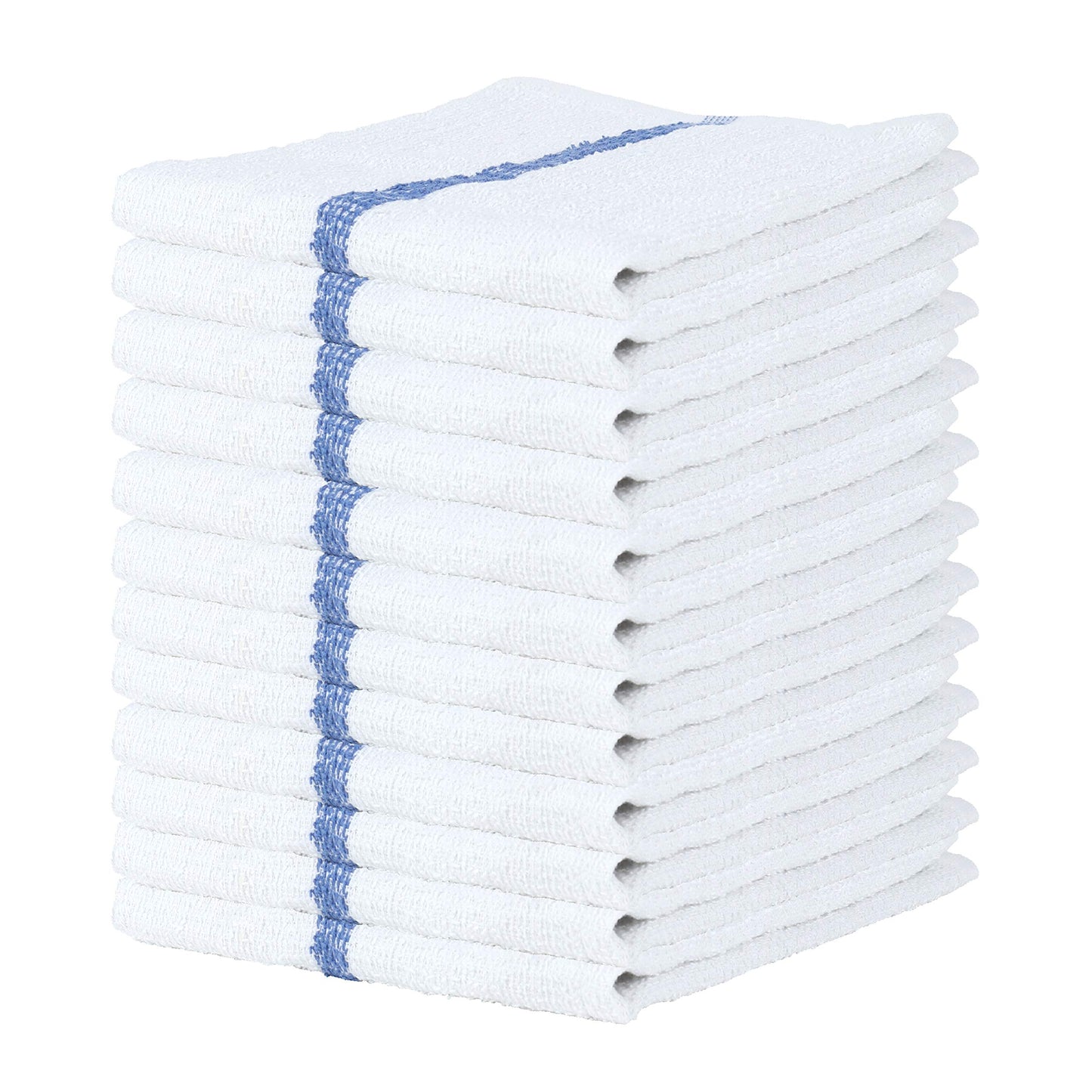 Arkwright Bar Mop Towels, Pack of 12, 100% Cotton Kitchen Dishcloths, Absorbent Quick Dry Cleaning Cloths for Restaurant, Bar and Home Kitchen, 16 x