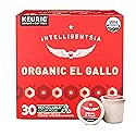Intelligentsia Coffee, Light Roast K-Cup Coffee Pods for Keurig Brewers - Organic El Gallo 30 Count with Flavor Notes of Milk Chocolate, Honey