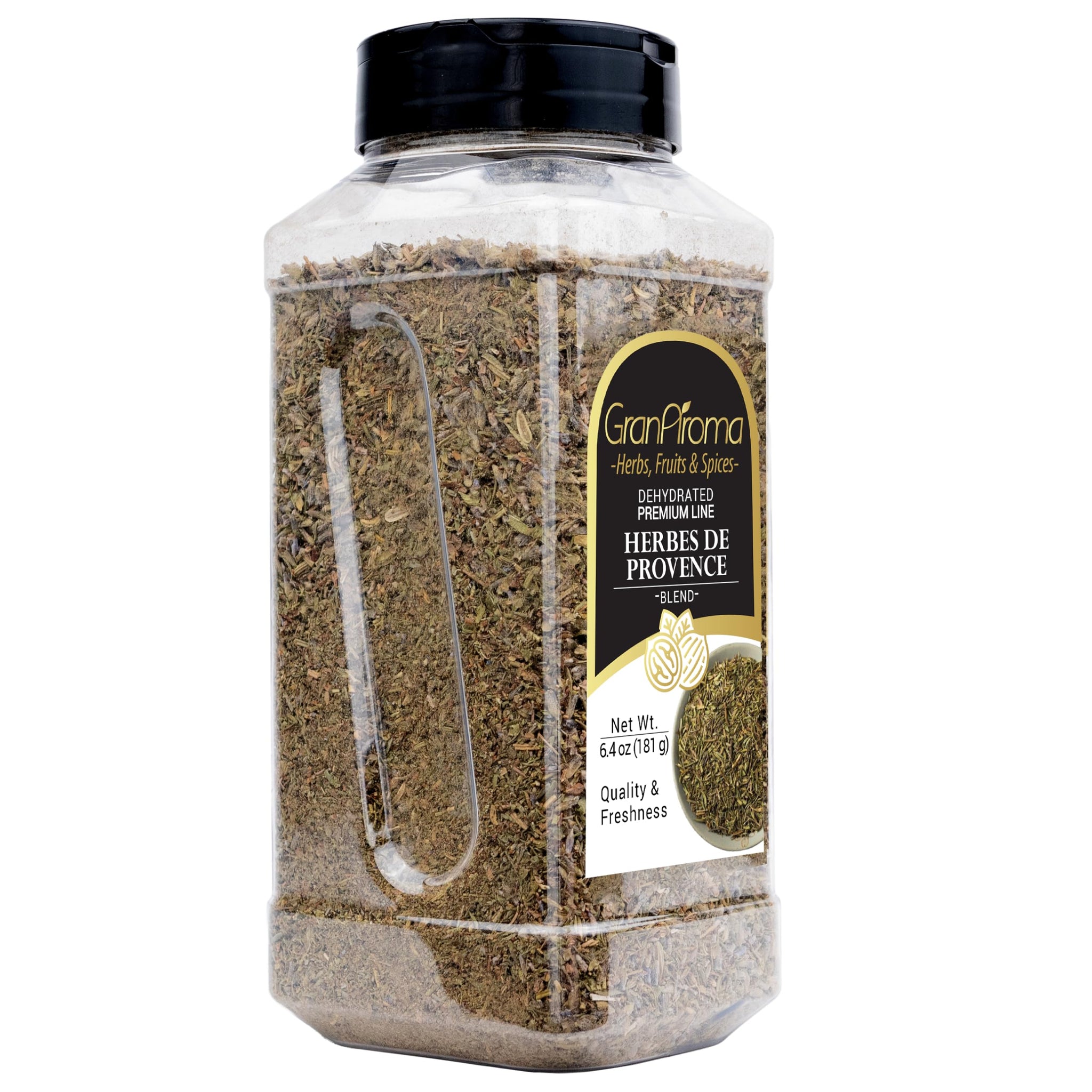 GranAroma Herbes De Provence, Aromatic Herb Blend, Seasoning for Roasted Chicken, Grilled Vegetables, and Savory Soups (6.4 Ounce)