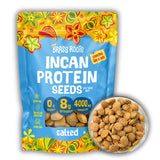 Brass Roots Organic Incan Protein Seeds - Salted - 10 oz, High Protein, School Safe, Nut Free, High Omega 3, Supports Gut Health, Good Source