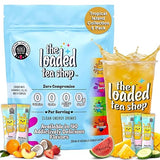The Loaded Tea Shop Energy Drink Mix Sticks, Tropical Island Collection 5 Pack, Sugar-Free, Zero Calories, 200mg Natural Caffeine, No Artificial