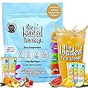 The Loaded Tea Shop Energy Drink Mix Sticks, Tropical Island Collection 5 Pack, Sugar-Free, Zero Calories, 200mg Natural Caffeine, No Artificial