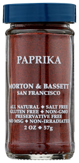 Morton & Bassett Paprika, 2 oz - Non-GMO, Salt-Free, Smoky and Sweet Spice for Roasts, Stews & Mexican Dishes