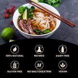 Massel Pho Bouillon Cubes/Instant Pho Soup Base | 6 Pack (60 Cubes) | Asian Instant Soup Base | Plant Based Broth, Gluten & Dairy Free, Vegan