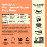 Red Boat Fish Sauce Spicy Vietnamese Lemongrass Curry | Deliciously Complex Flavors Ready in 20 min | Simple ingredients, nothing artificial | 12 oz