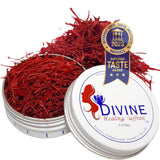 Divine Healing Saffron, Awarded Saffron Threads High Negin Premium grade Saffron Spice Paella, Risotto, Tea's, all Culinary Uses (1.5 Grams)