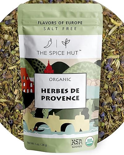 Spice Hut - Organic Herbes De Provence Seasoning Mix with Lavender, Salt Free, Authentic Provencal Blend- French Herbs de Provence Spice for Cooking