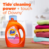 Tide with Downy Liquid Laundry Detergent Soap, High Efficiency (HE), April Fresh Scent, 59 Loads (92 Fl Oz)