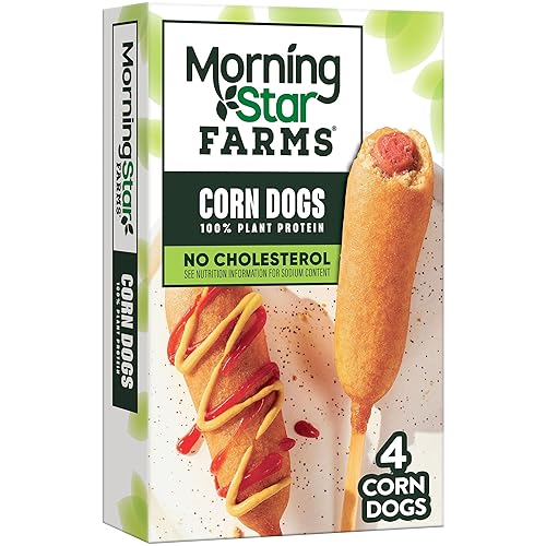 MorningStar Farms Plant Based Corn Dogs, Vegan Meat (4 Count)