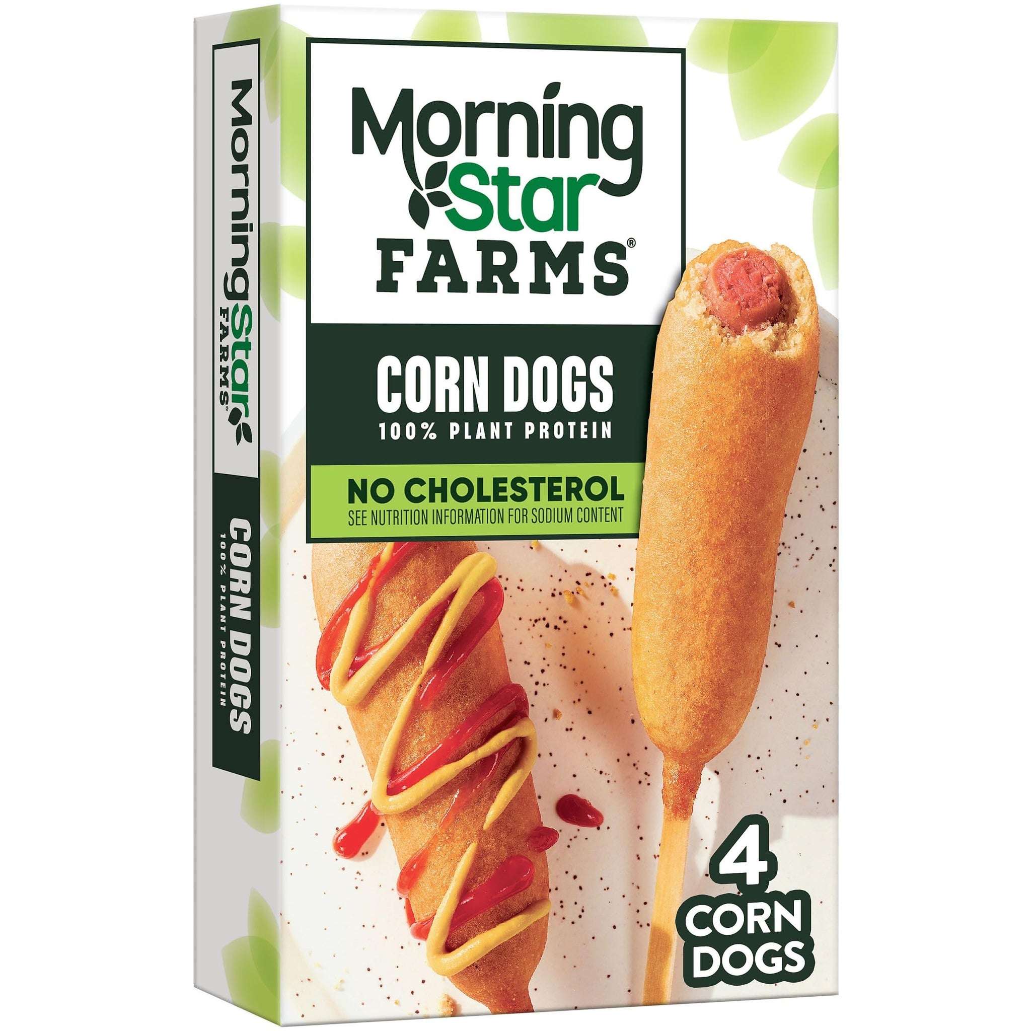 MorningStar Farms Plant Based Corn Dogs, Vegan Meat (4 Count)