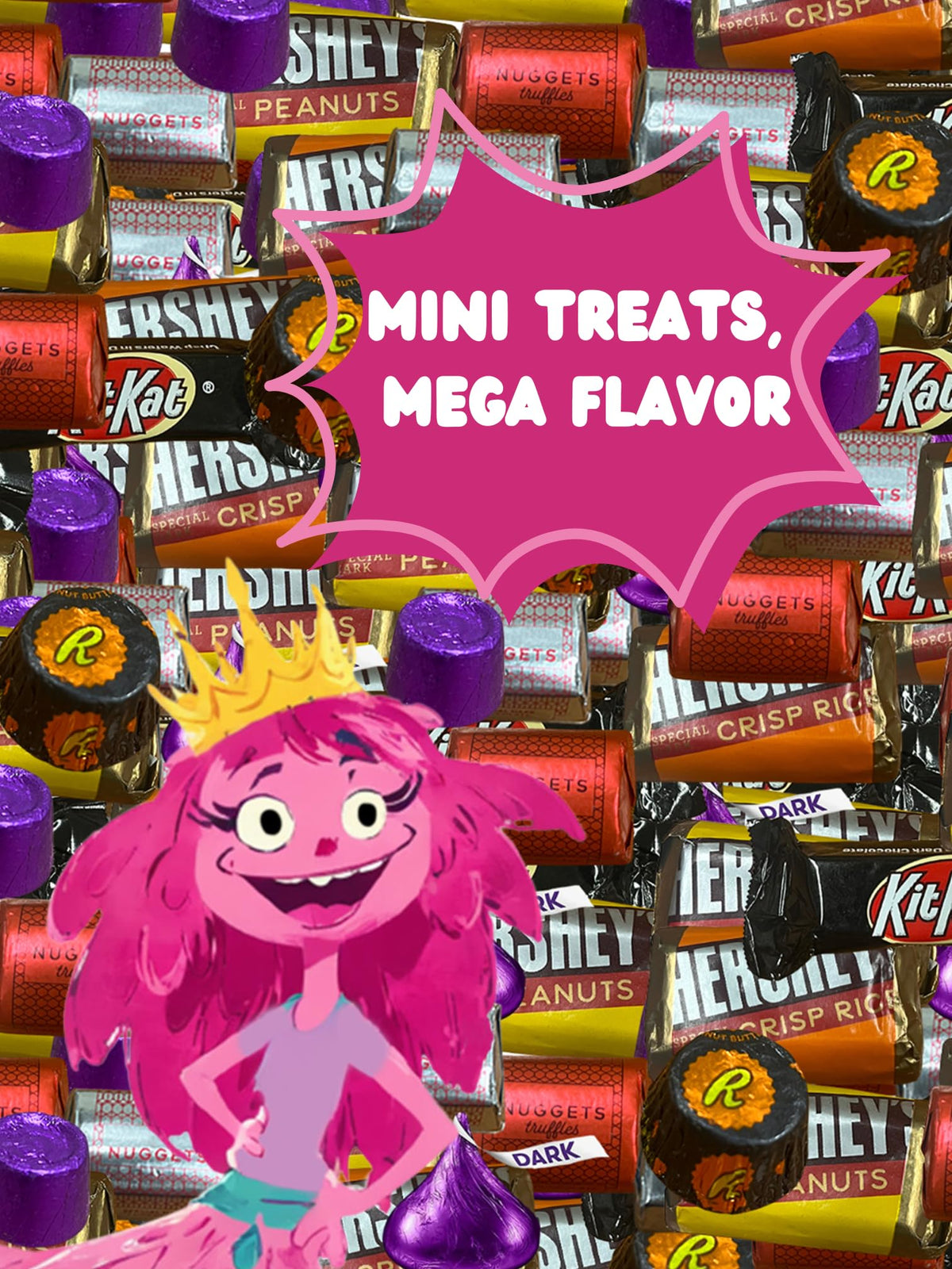 Dark Chocolate Candy Variety - 10 lbs - Kisses Dark, Dark Chocolate - Bulk Dark Chocolate - Individually Wrapped Chocolate